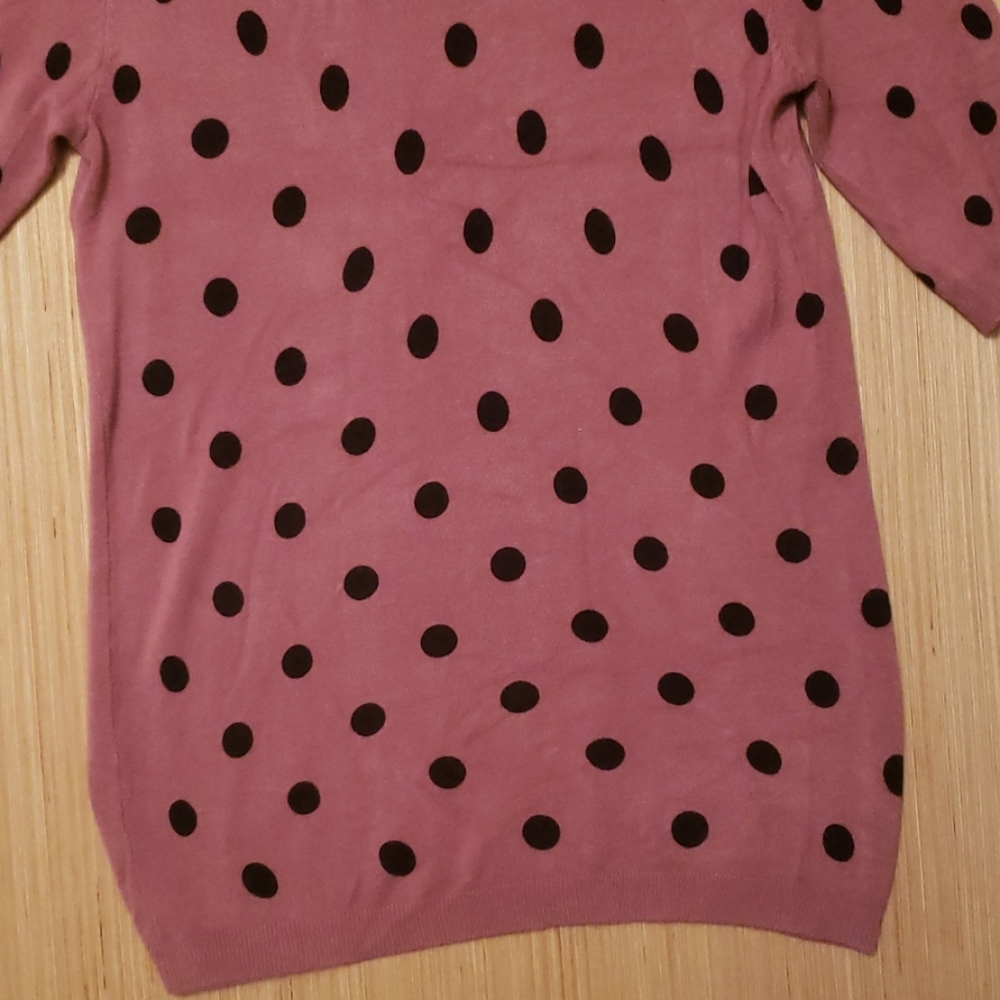 Carmen Marc Valvo Pink and black sweater - Picture 2 of 4